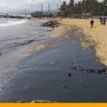 Olielek in Venezuela Verontreinigt Kust in Caribisch Gebied