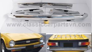 Triumph TR6 (1974-1976) bumpers without license plate shield