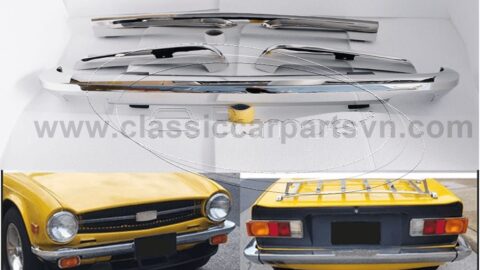 Triumph TR6 (1974-1976) bumpers without license plate shield