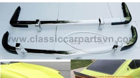 Datsun 240Z 260Z 280Z bumpers with rubber, with overriders